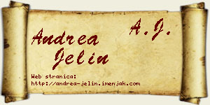 Andrea Jelin vizit kartica